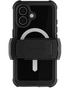 Ghostek Nautical Waterproof MagSafe Case Telefoonhoesje Belt Swivel Holster Apple iPhone 16 Zwart