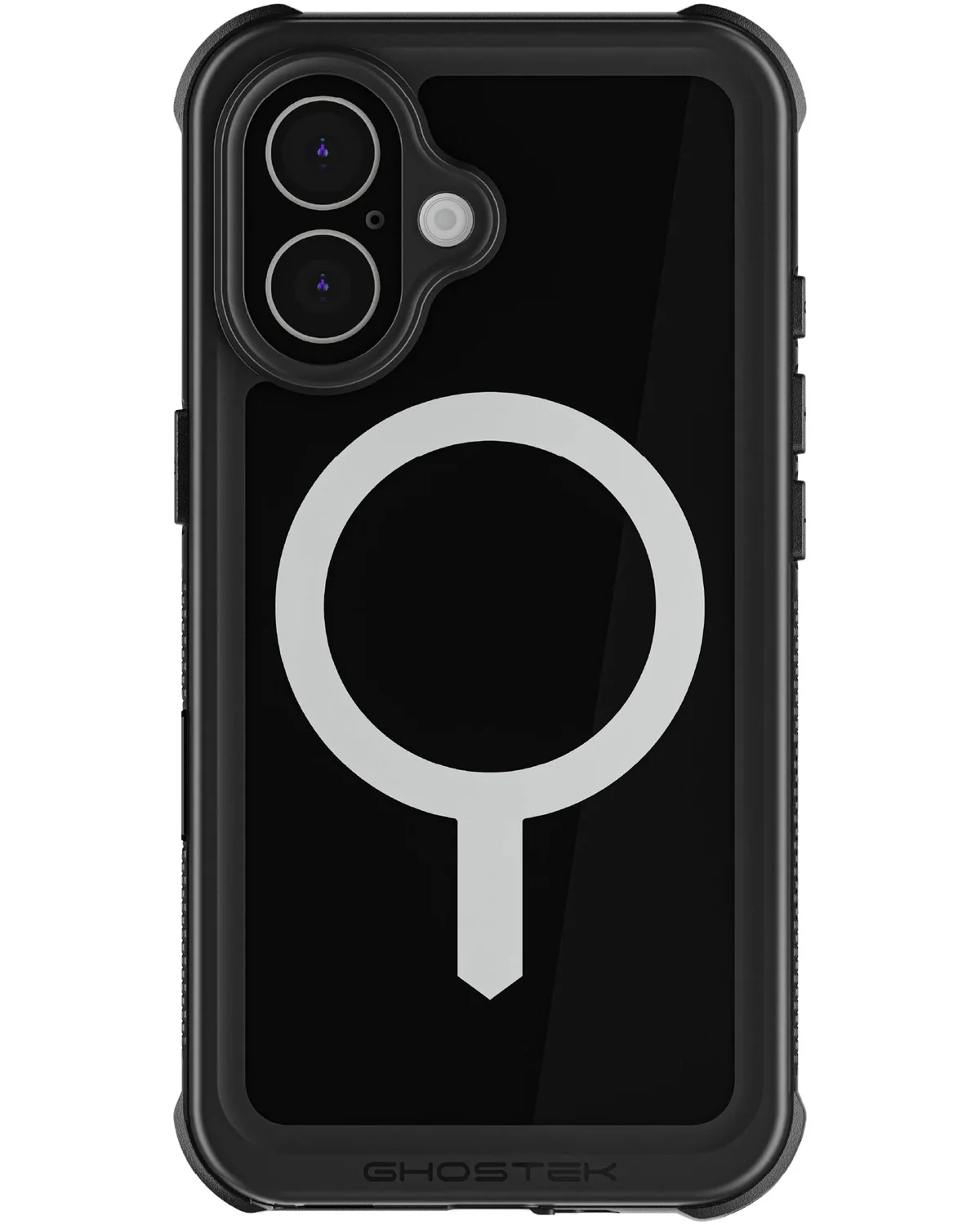 Ghostek Nautical Waterproof MagSafe Case Telefoonhoesje Belt Swivel Holster Apple iPhone 16 Zwart