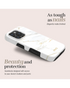 Mio By Mobilize Mio White Marble Magsafe Compatibel Telefoonhoesje iPhone 15 Wit