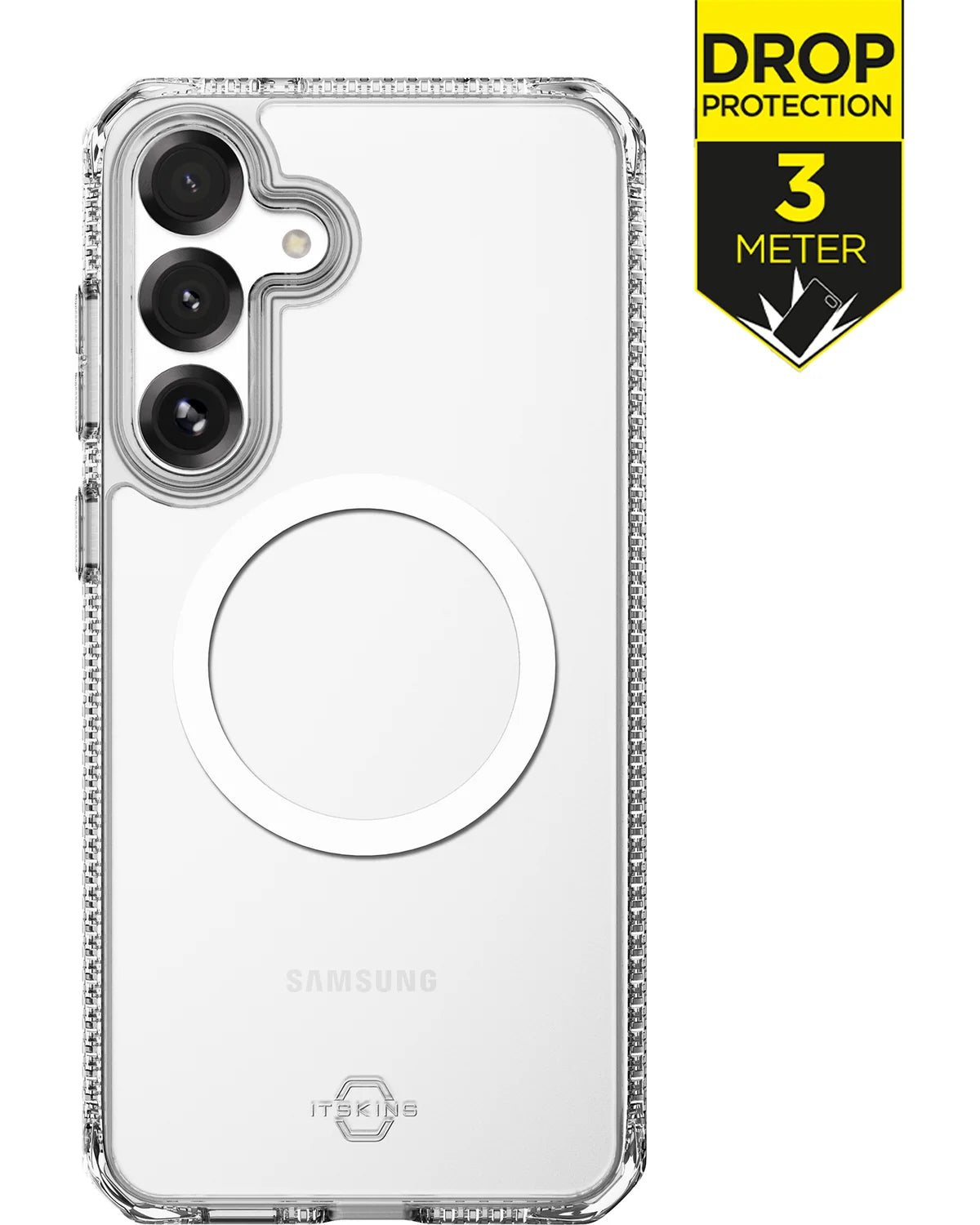 ITSKINS Level 2 Hybrid MagClear_R Hoesje – Samsung Galaxy S25 Fe – Transparant