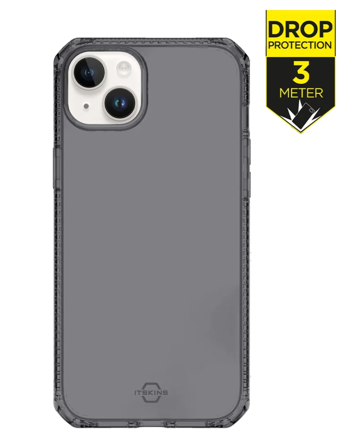 ITSKINS Level 2 SpectrumClear_R Telefoonhoesje Apple iPhone 15 Smoke