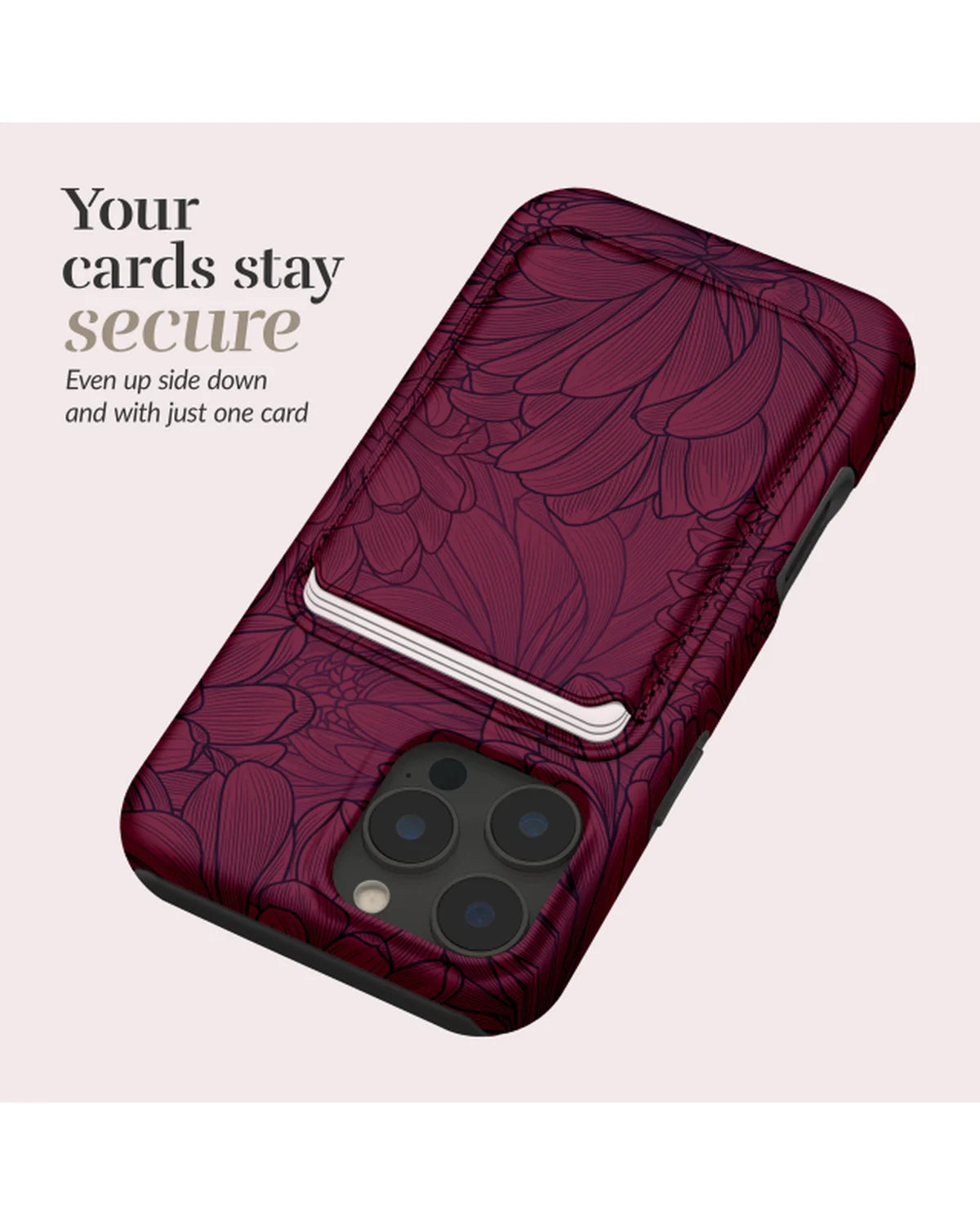 MIO Berry Blooms MagSafe-compatibele kaarthouder