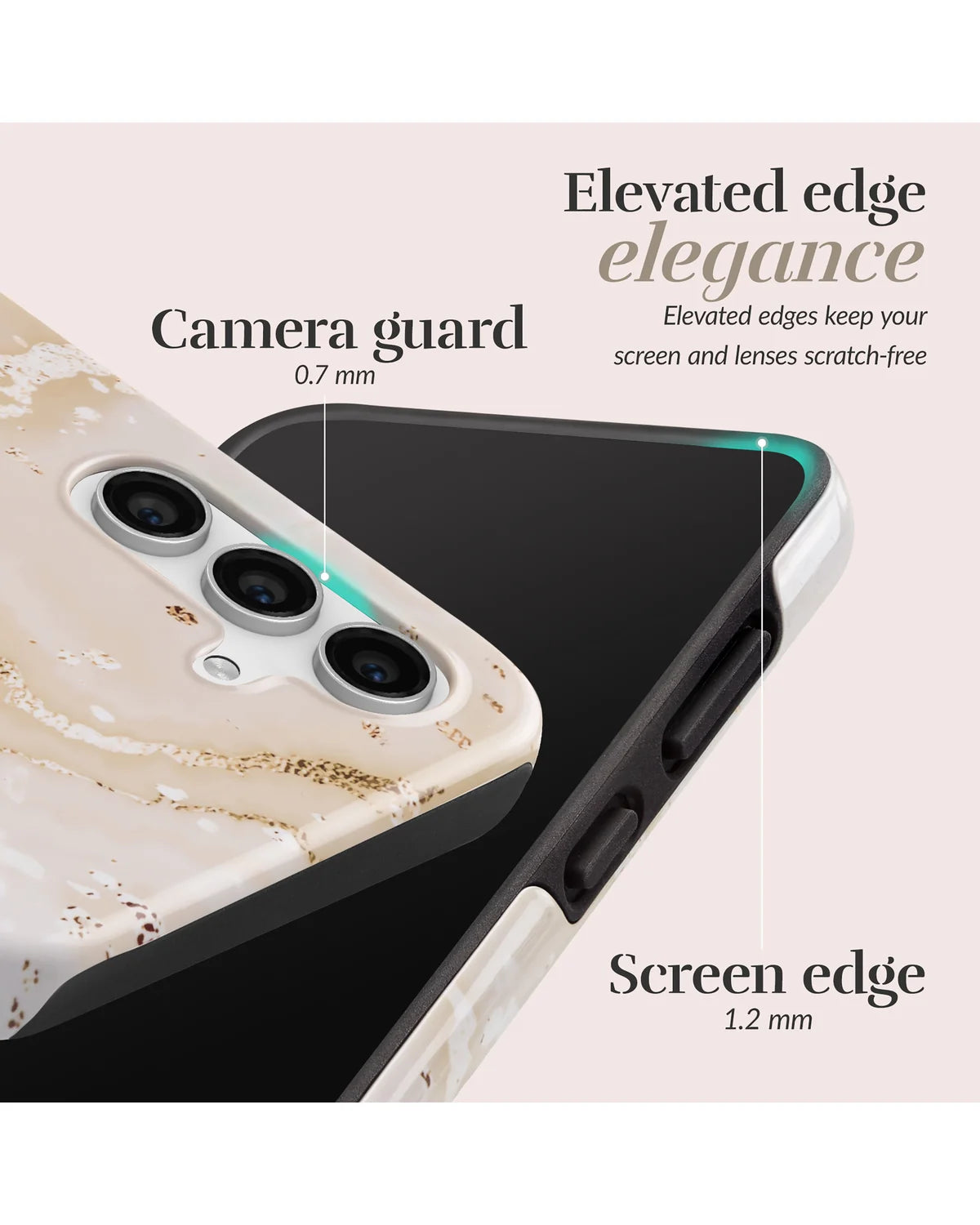 Mio by Mobilize Gold Marble MagSafe Compatibel Hoesje – Samsung Galaxy A17 4G/5G