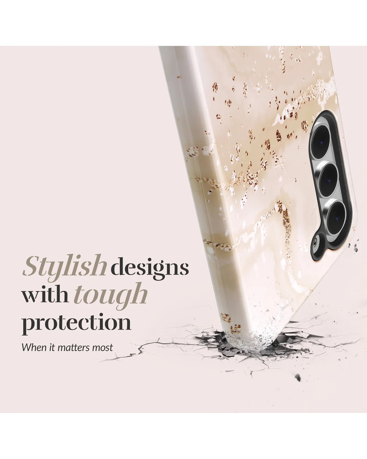 Mio by Mobilize Gold Marble MagSafe Compatibel Hoesje – Samsung Galaxy S25 Fe 5G