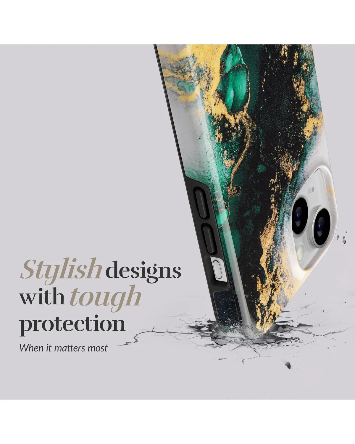 Mio by Mobilize Green Marble MagSafe Compatibel Hoesje (Case) – Apple iPhone 17 Pro Max