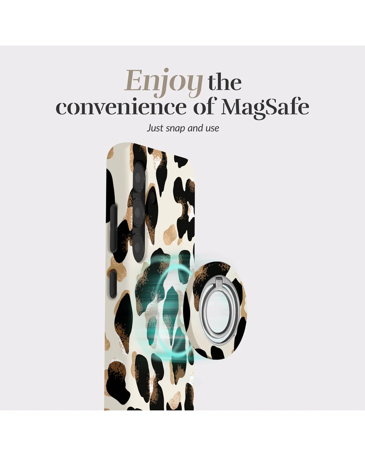 Mio by Mobilize Leopard MagSafe Compatibel Hoesje – Samsung Galaxy A36 5G & Galaxy A56 5G