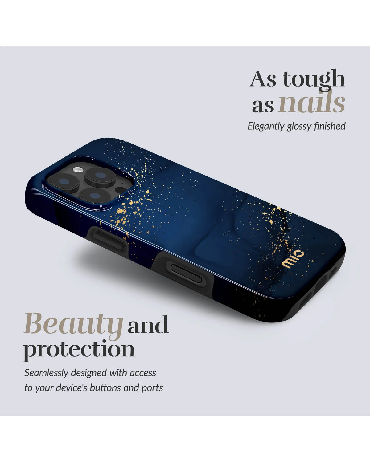 Mio by Mobilize Midnight Sparkle MagSafe Compatibel Hoesje (Case) – Apple iPhone 17 Pro Max