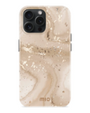 Mio By Mobilize Mio Gold Marble Magsafe Compatibel Telefoonhoesje iPhone 15 Pro Zand-Goud