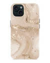Mio By Mobilize Mio Gold Marble Magsafe Compatibel Telefoonhoesje iPhone 15 Zand-Goud
