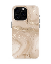 Mio By Mobilize Mio Gold Marble Magsafe Compatibel Telefoonhoesje iPhone 16 Pro Max Zand-Goud