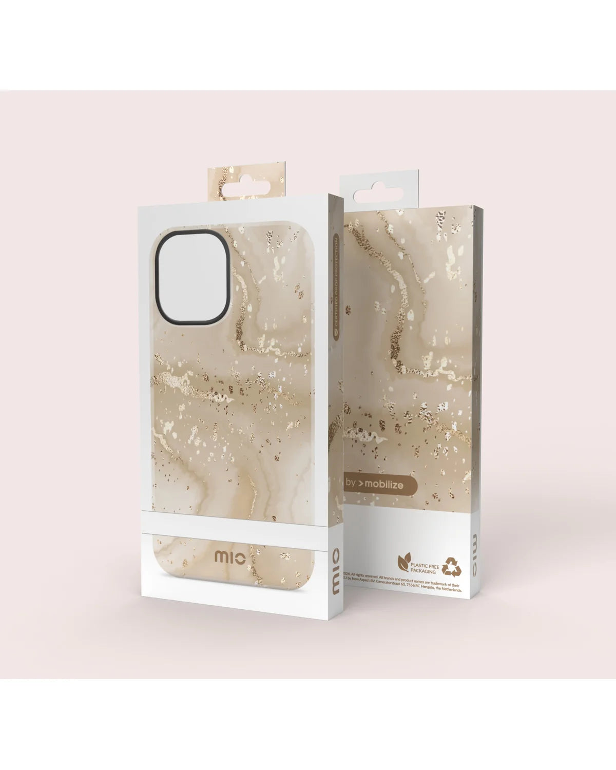 Mio By Mobilize Mio Gold Marble Magsafe Compatibel Telefoonhoesje – Samsung Galaxy S24 Ultra 5G