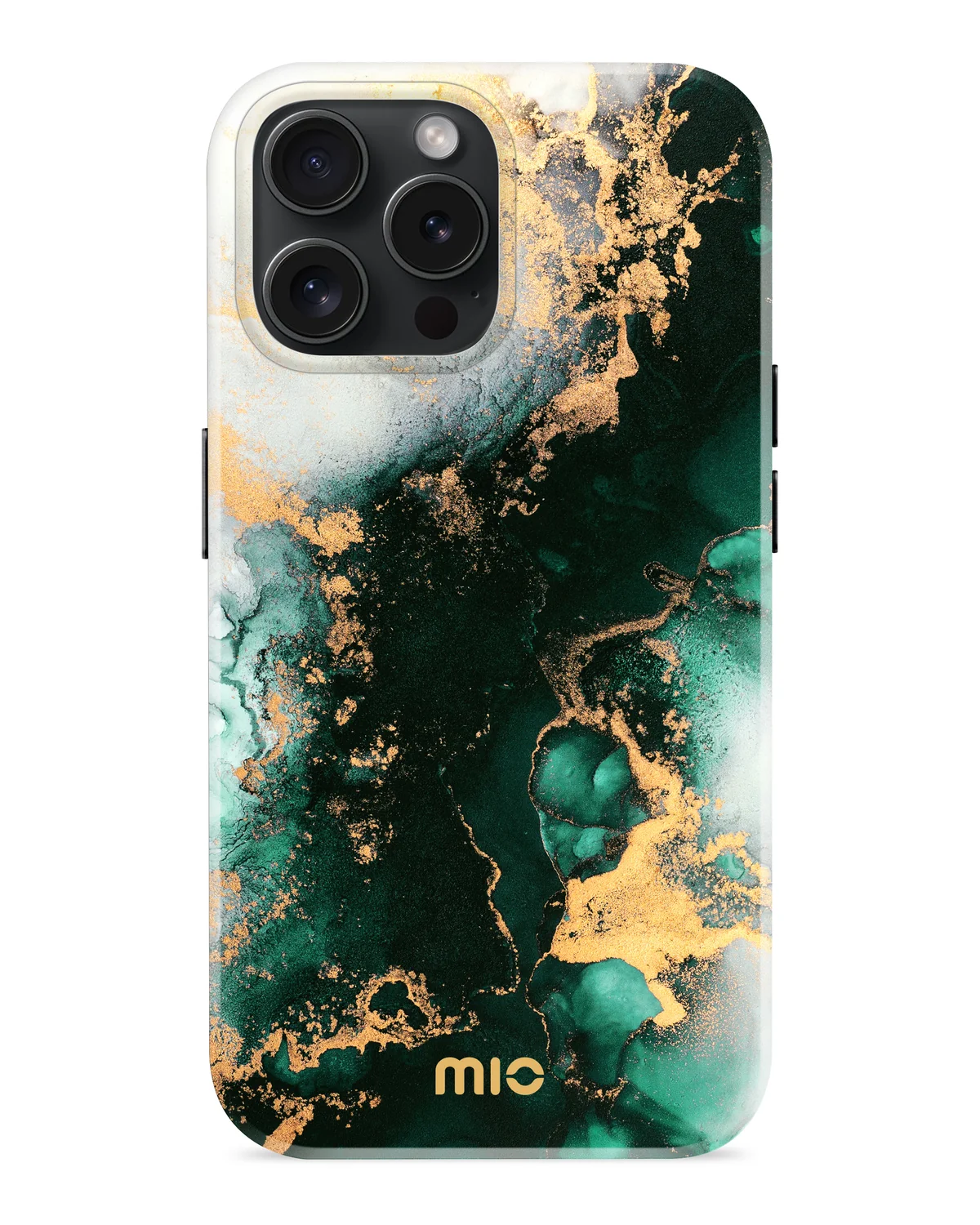 Mio By Mobilize Mio Green Marble Magsafe Compatibel Telefoonhoesje iPhone 15 Pro