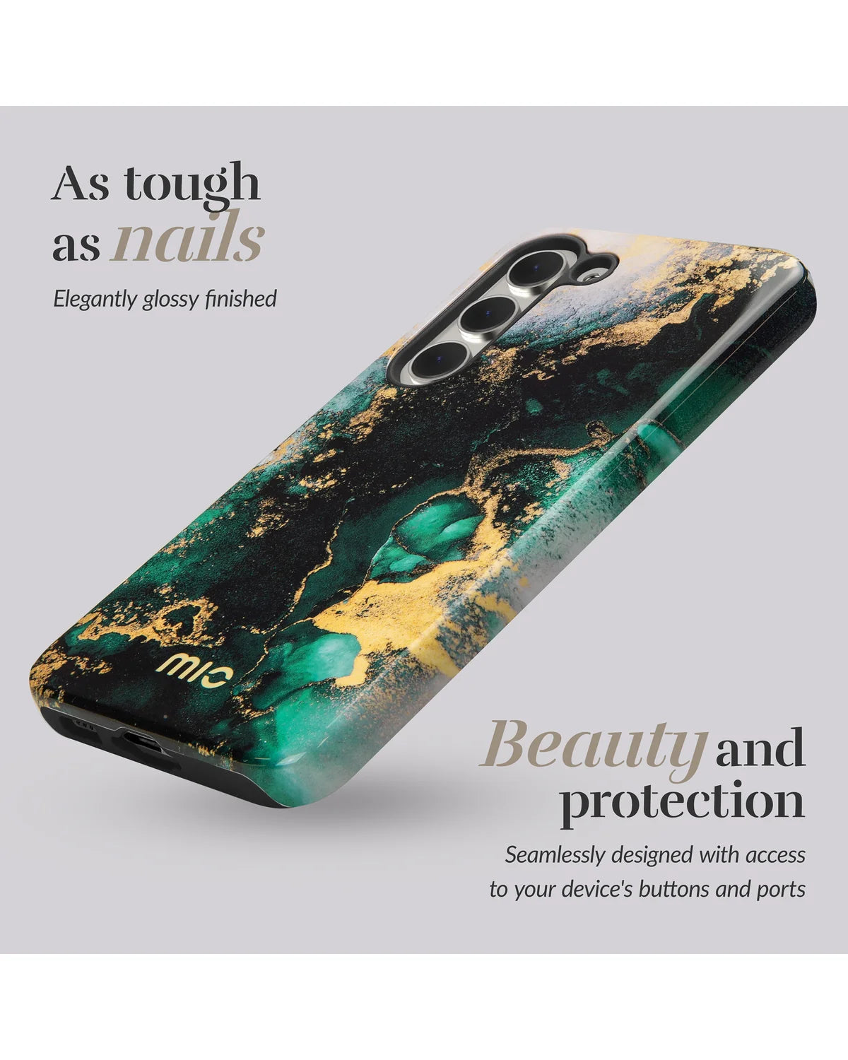 Mio By Mobilize Mio Green Marble Magsafe Compatibel Telefoonhoesje – Samsung Galaxy S24 5G / S25 5G