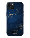 Mio By Mobilize Mio Midnight Sparkle Magsafe Compatibel Telefoonhoesje iPhone 15 Blauw-Goud