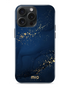 Mio By Mobilize Mio Midnight Sparkle Magsafe Compatibel Telefoonhoesje iPhone 15 Pro Blauw-Goud