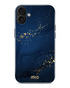 Mio By Mobilize Mio Midnight Sparkle Magsafe Compatibel Telefoonhoesje iPhone 16 Plus Blauw-Goud