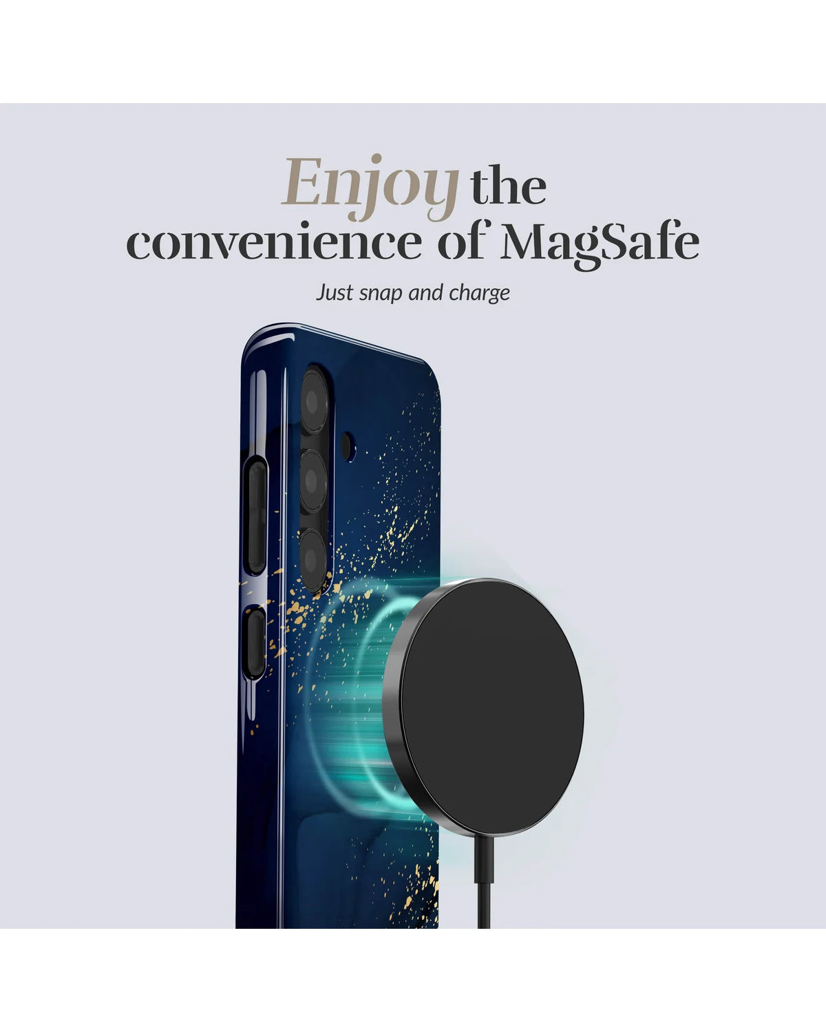 Mio By Mobilize Mio Midnight Sparkle Magsafe Compatibel Telefoonhoesje – Samsung Galaxy S25 Ultra 5G