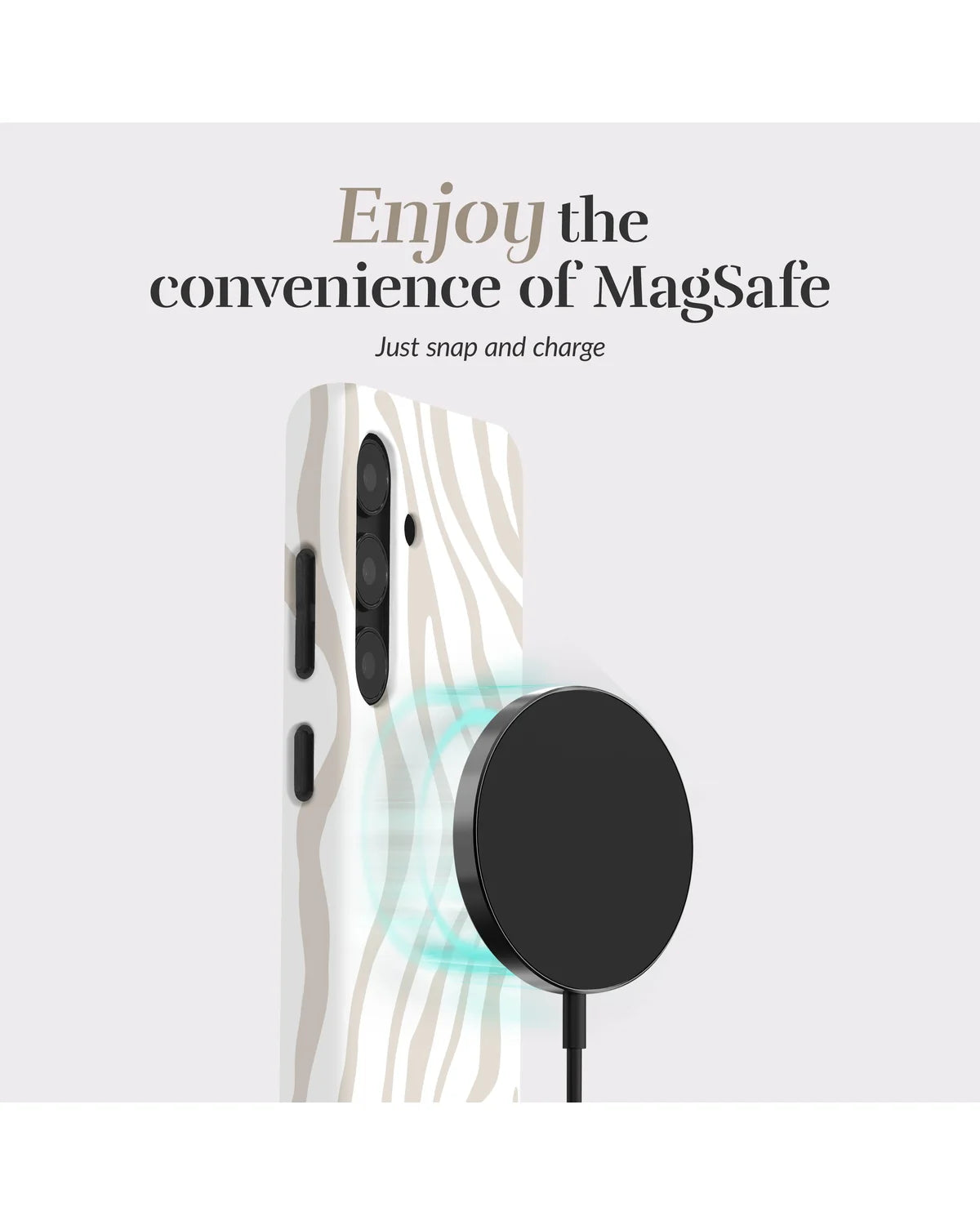 Mio By Mobilize Mio Sandy Zebra Magsafe Compatibel Telefoonhoesje – Samsung Galaxy S25 Plus 5G