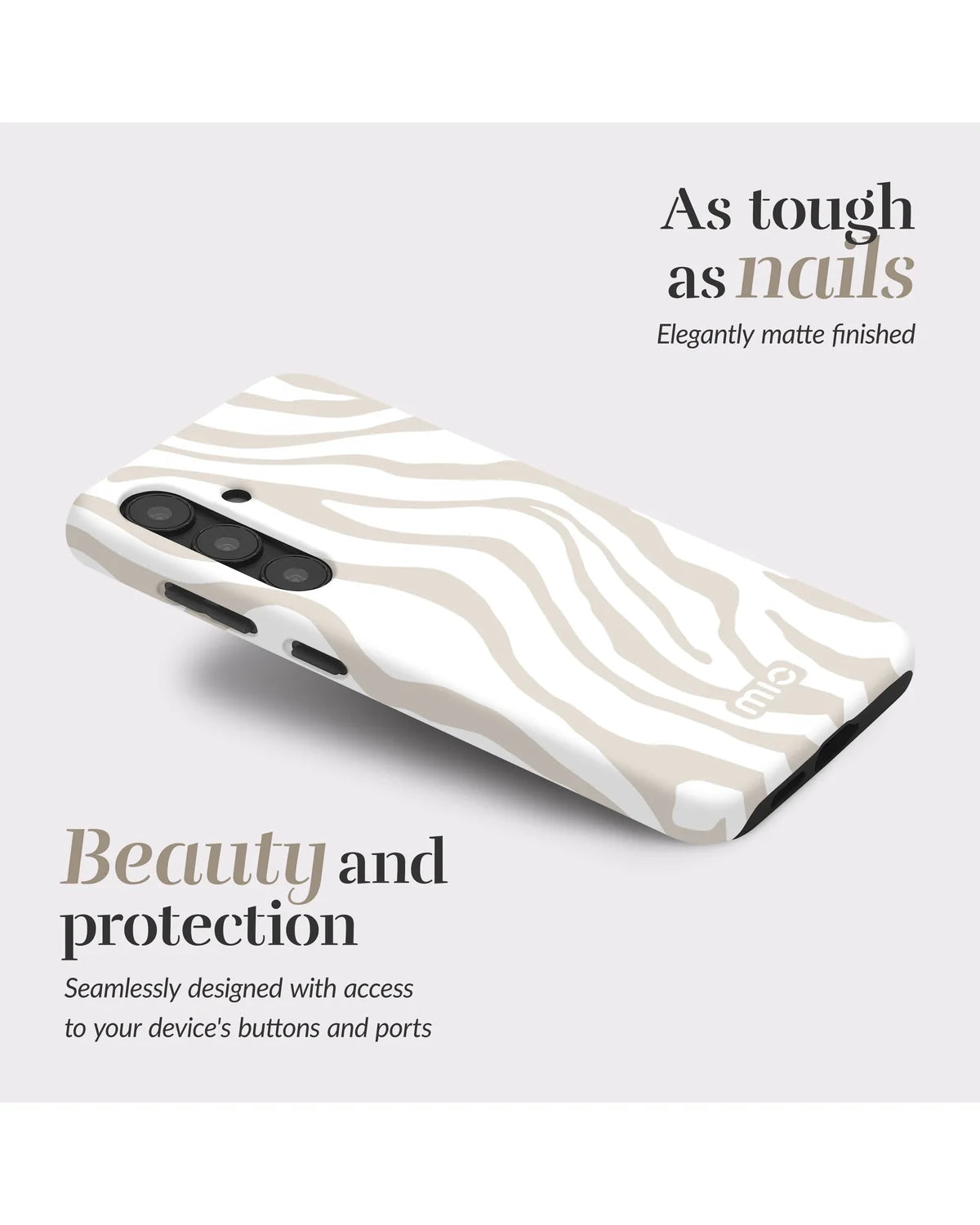 Mio By Mobilize Mio Sandy Zebra Magsafe Compatibel Telefoonhoesje – Samsung Galaxy S25 Ultra 5G