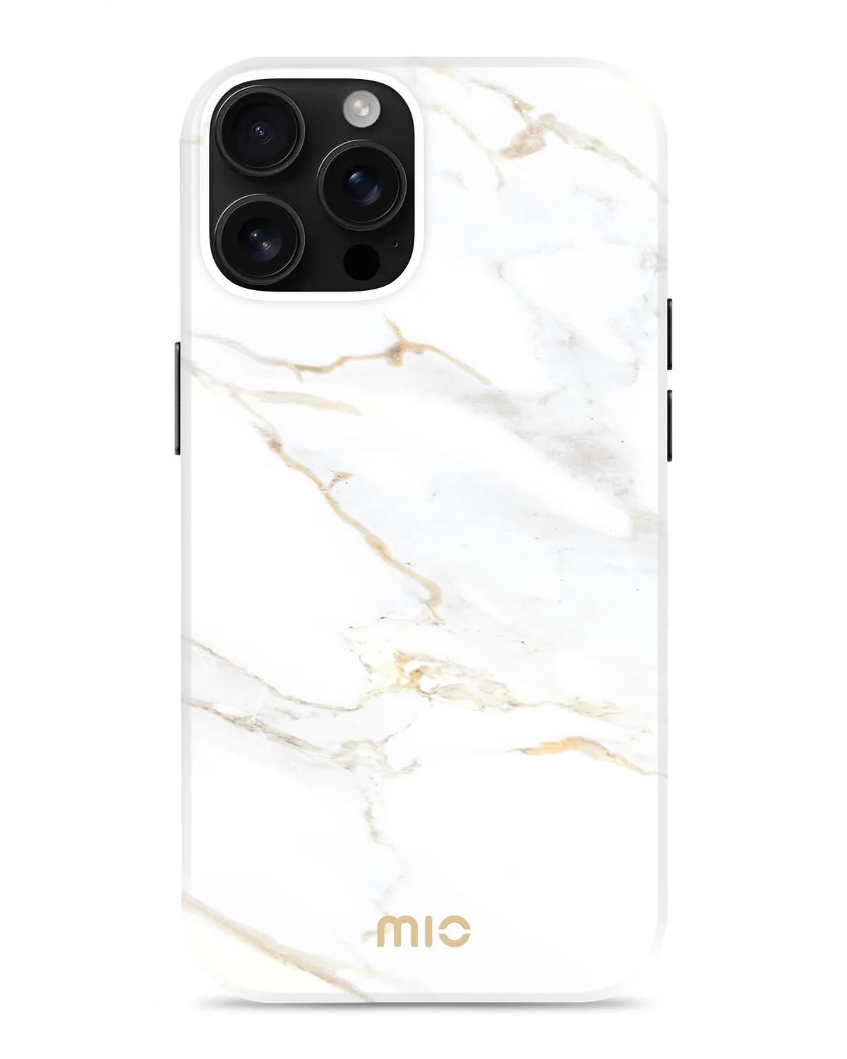 Mio By Mobilize Mio White Marble Magsafe Compatibel Telefoonhoesje iPhone 16 Pro Max Wit