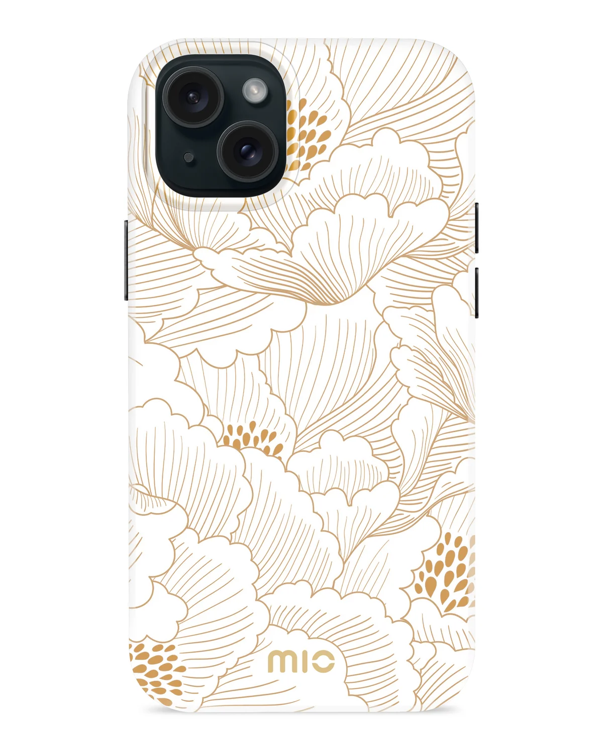 Mio By Mobilize Mio White Roses Magsafe Compatibel Telefoonhoesje iPhone 15 Plus Wit