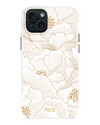 Mio By Mobilize Mio White Roses Magsafe Compatibel Telefoonhoesje iPhone 15 Plus Wit
