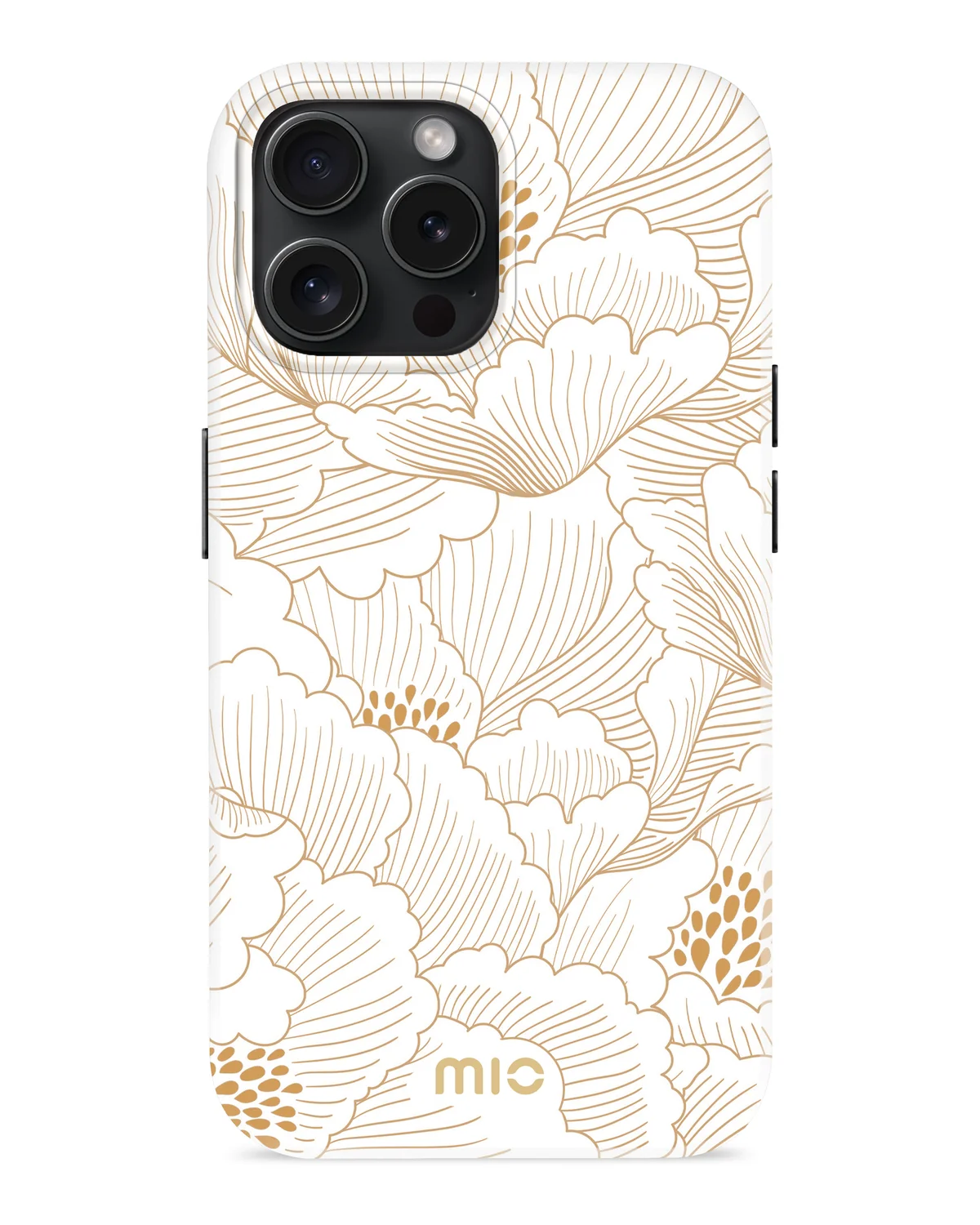 Mio By Mobilize Mio White Roses Magsafe Compatibel Telefoonhoesje iPhone 15 Pro Wit