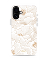 Mio By Mobilize Mio White Roses Magsafe Compatibel Telefoonhoesje iPhone 16 Plus Wit