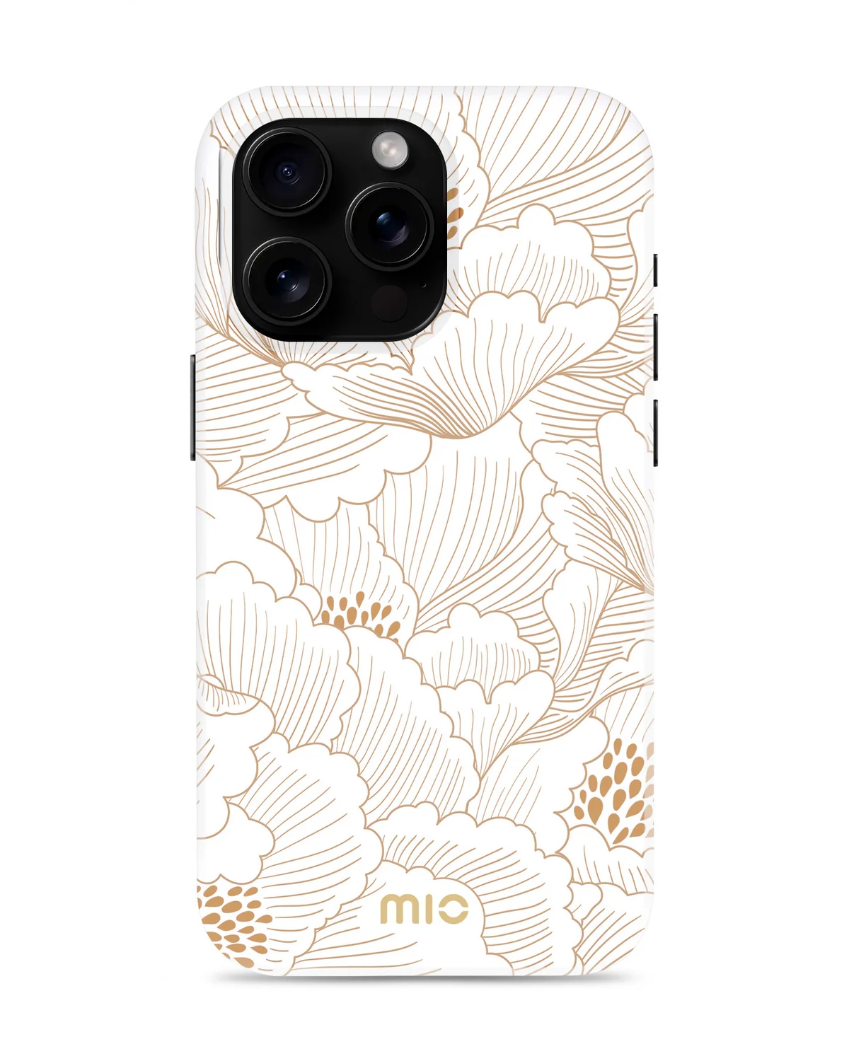 Mio By Mobilize Mio White Roses Magsafe Compatibel Telefoonhoesje iPhone 16 Pro Max Wit