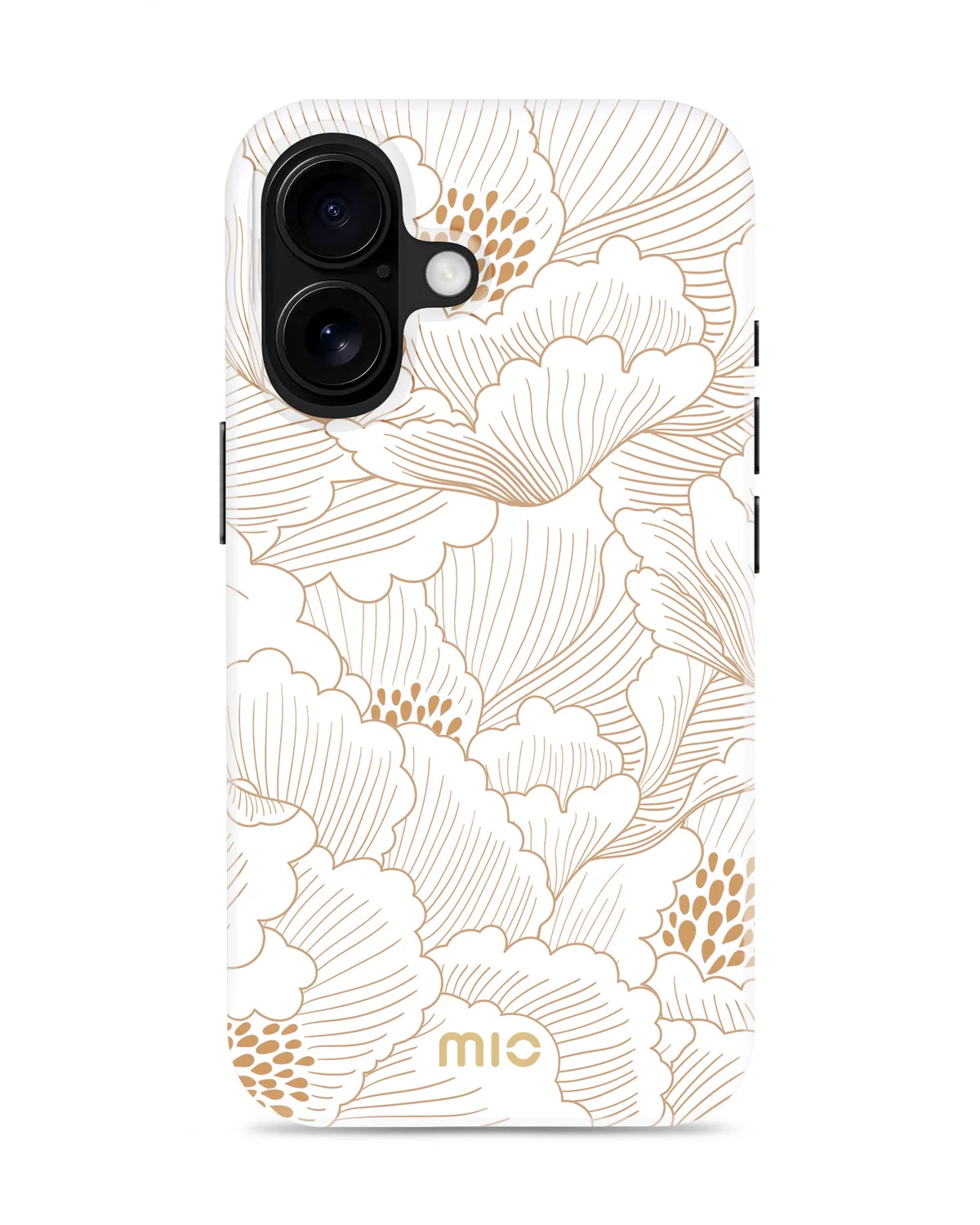 Mio By Mobilize Mio White Roses Magsafe Compatibel Telefoonhoesje iPhone 16 Wit