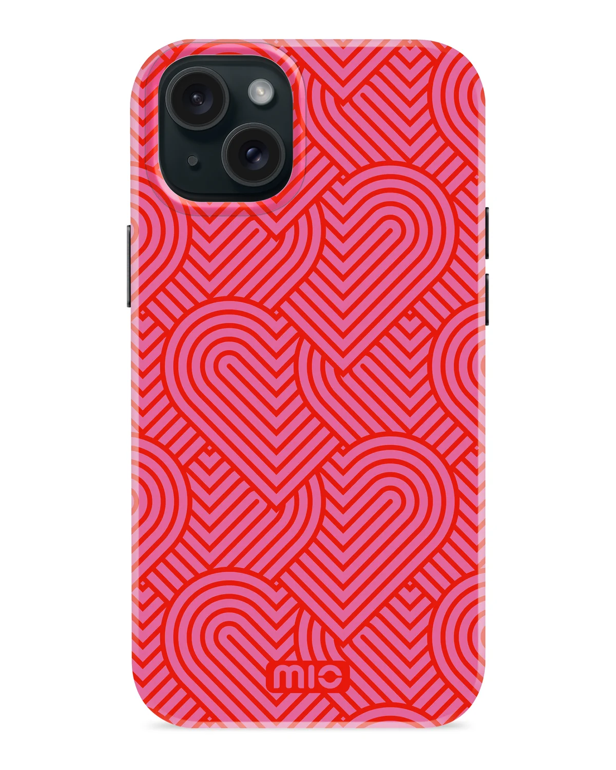 Mio By Mobilize Mio Wild Hearts Magsafe Compatibel Telefoonhoesje Iphone 15 Plus Roze