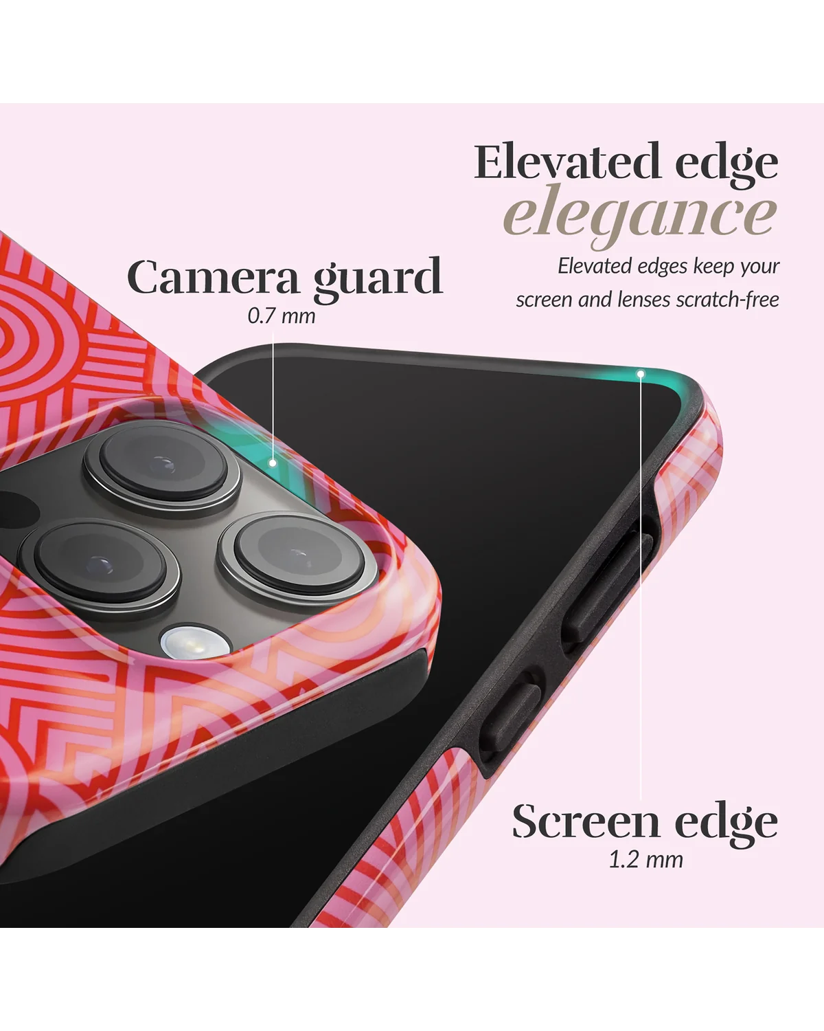 Mio By Mobilize Mio Wild Hearts Magsafe Compatibel Telefoonhoesje Iphone 16 Pro Roze