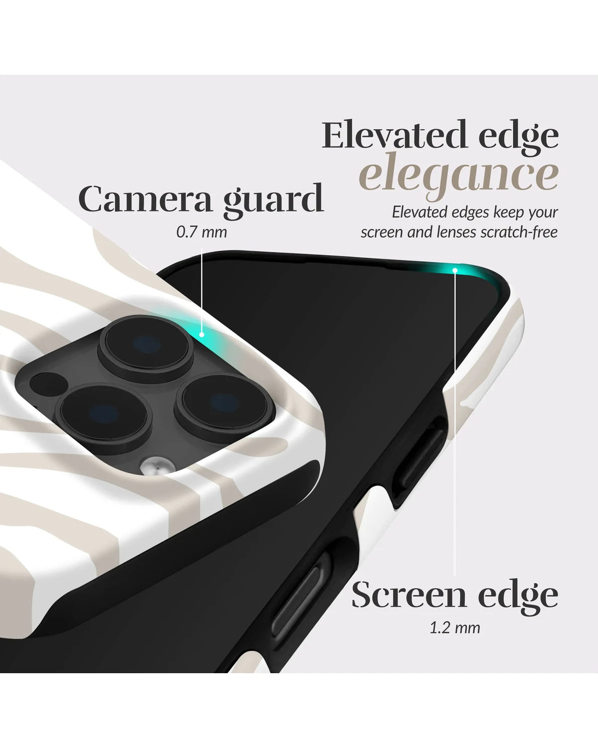 Mio by Mobilize Sandy Zebra MagSafe Compatibel Hoesje (Case) – Apple iPhone 17 Pro Max