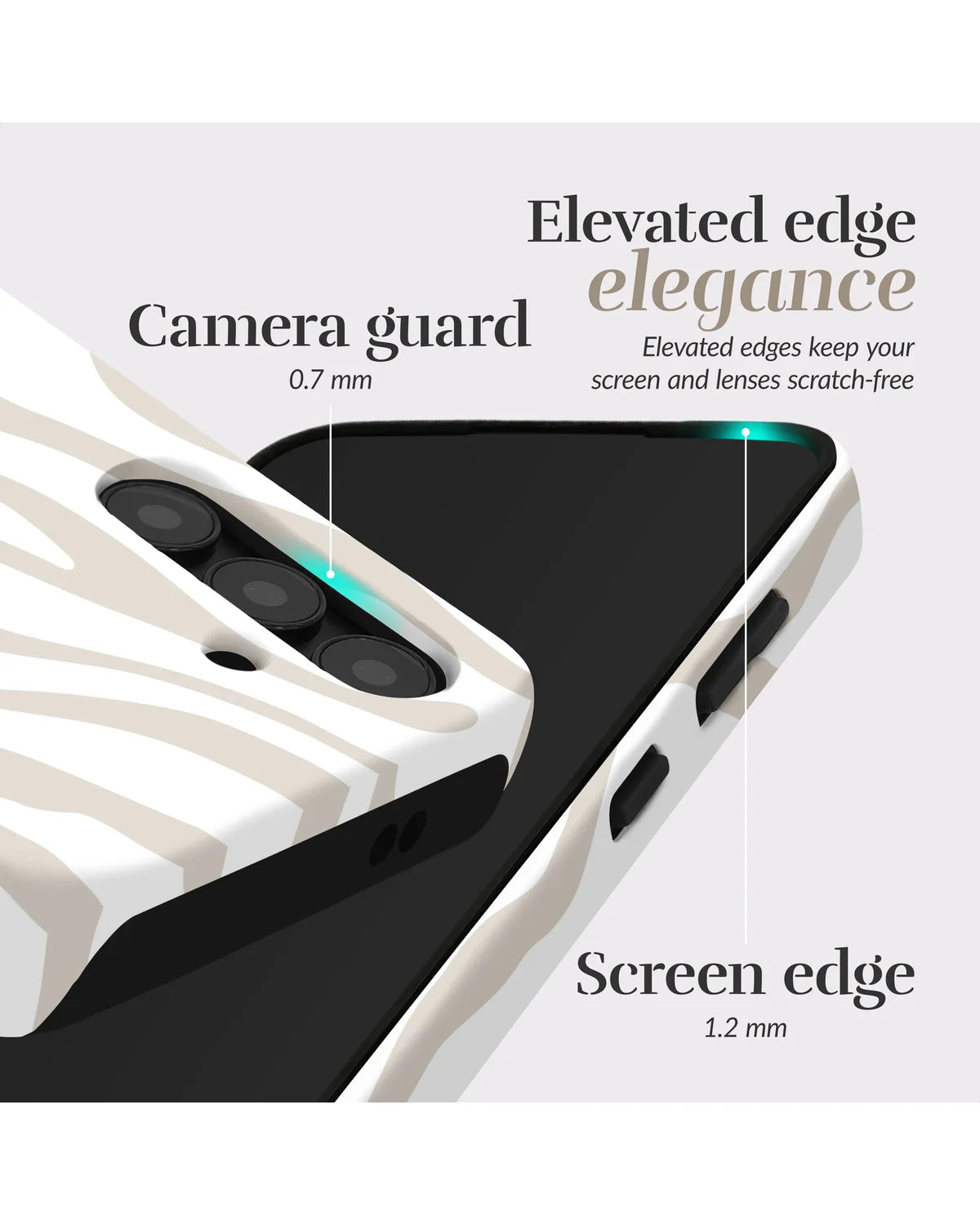 Mio by Mobilize Sandy Zebra MagSafe Compatibel Hoesje – Samsung Galaxy S25 Fe 5G