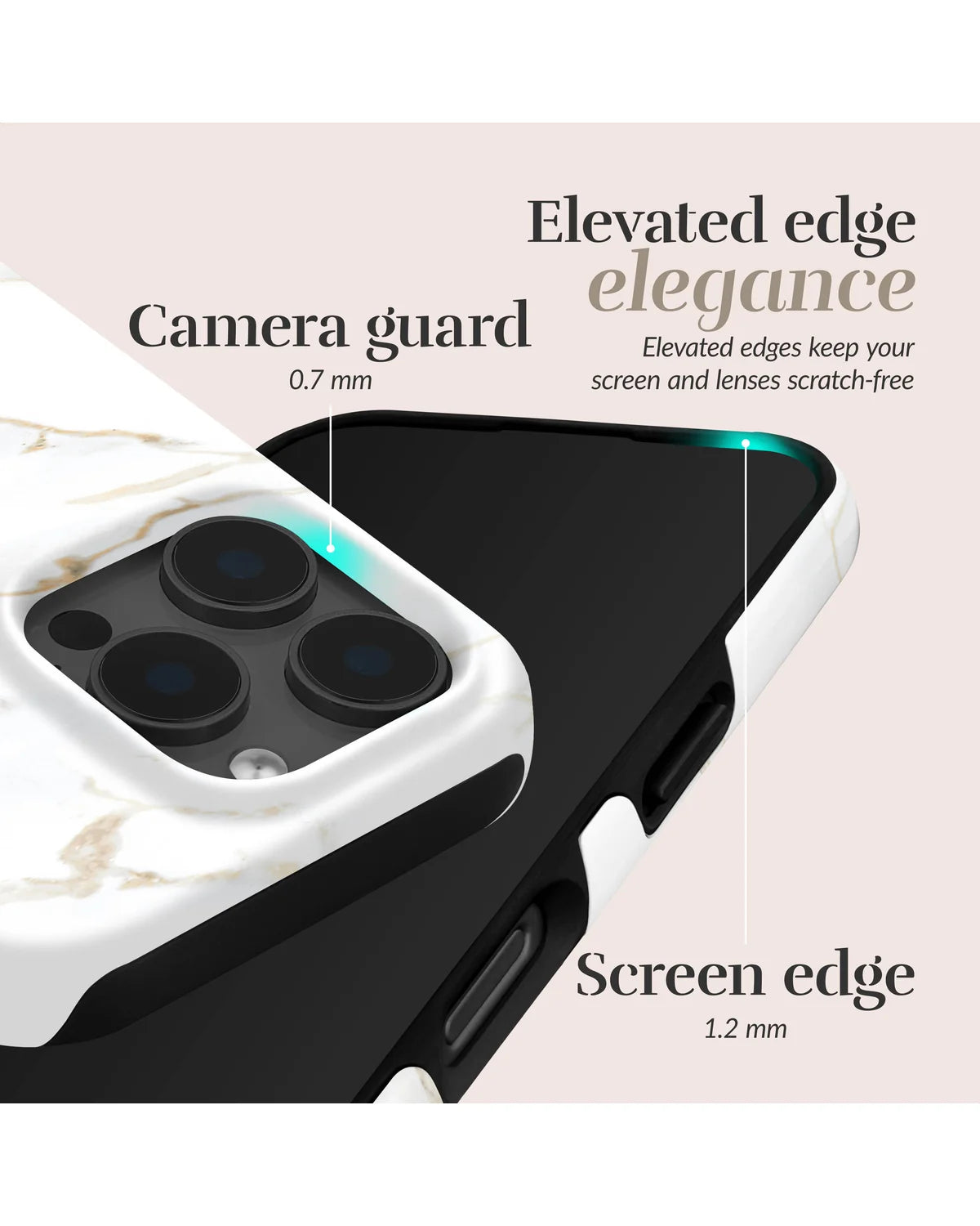 Mio by Mobilize White Marble MagSafe Compatibel Hoesje (Case) – Apple iPhone 17 Pro