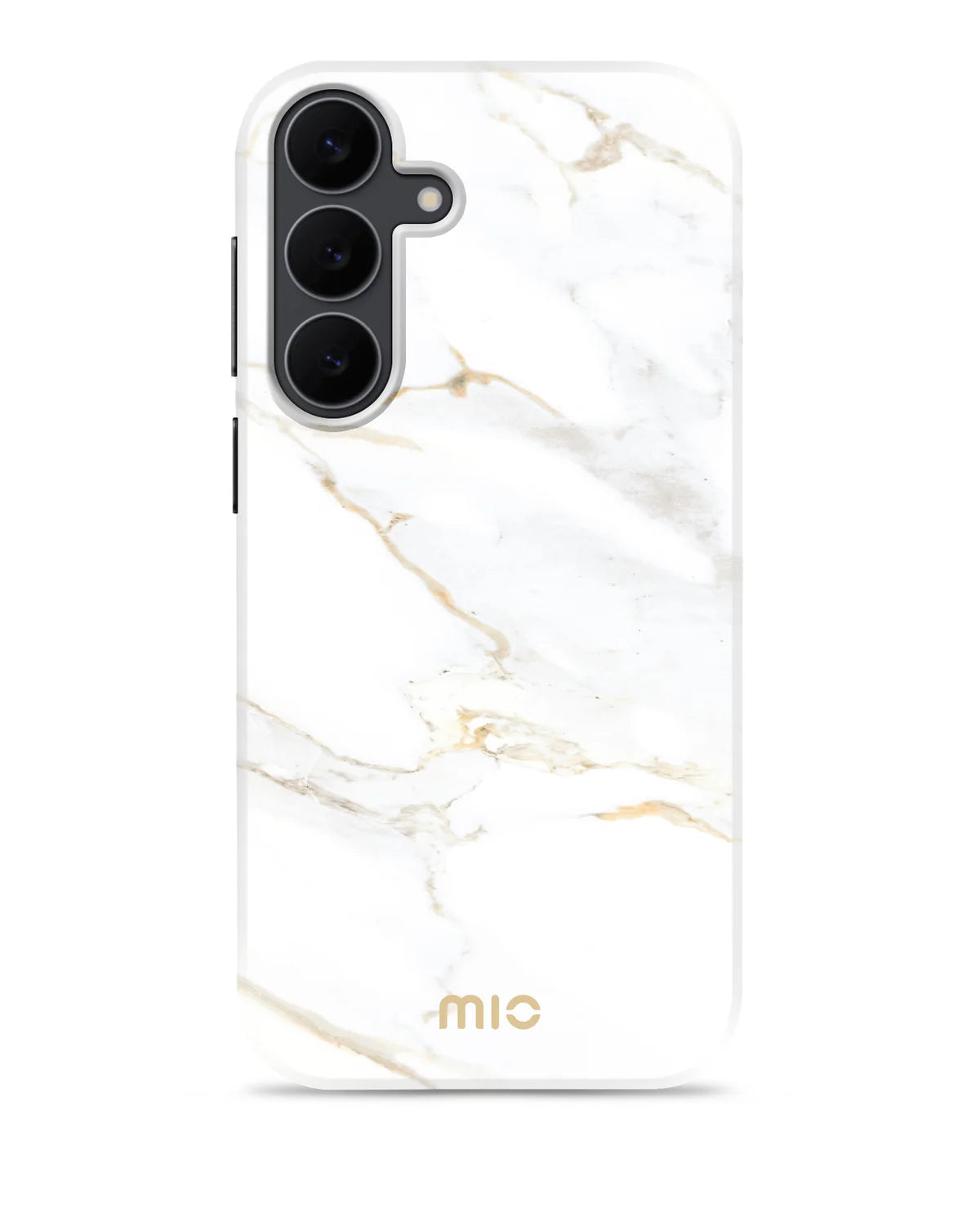 Mio by Mobilize White Marble MagSafe Compatibel Hoesje – Samsung Galaxy S25 Fe 5G
