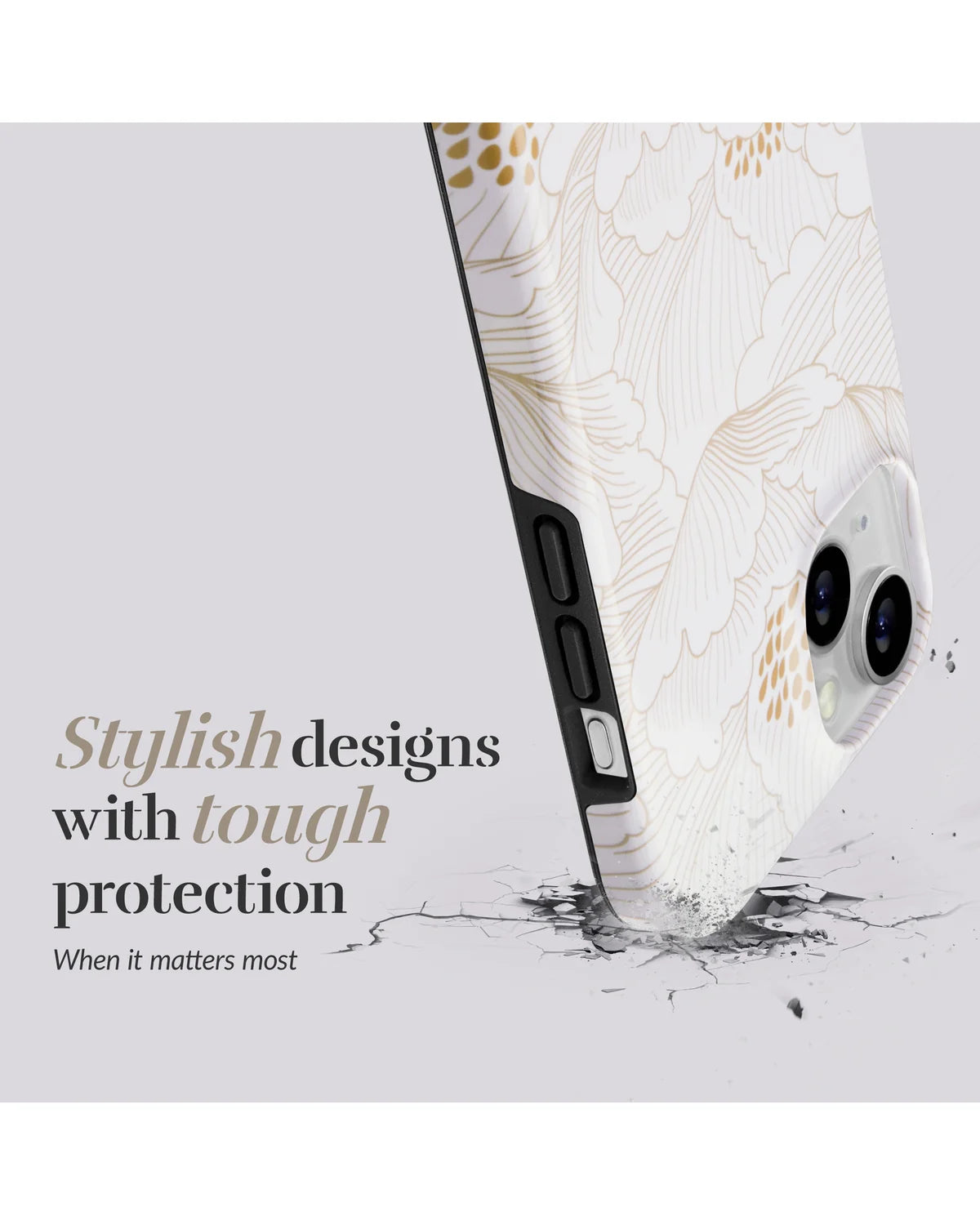 Mio by Mobilize White Roses MagSafe Compatibel Hoesje (Case) – Apple iPhone 17