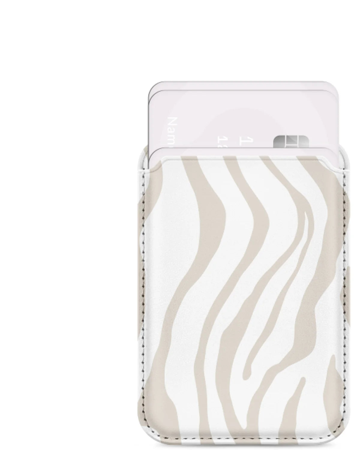 MIO Sandy Zebra MagSafe-compatibele kaarthouder