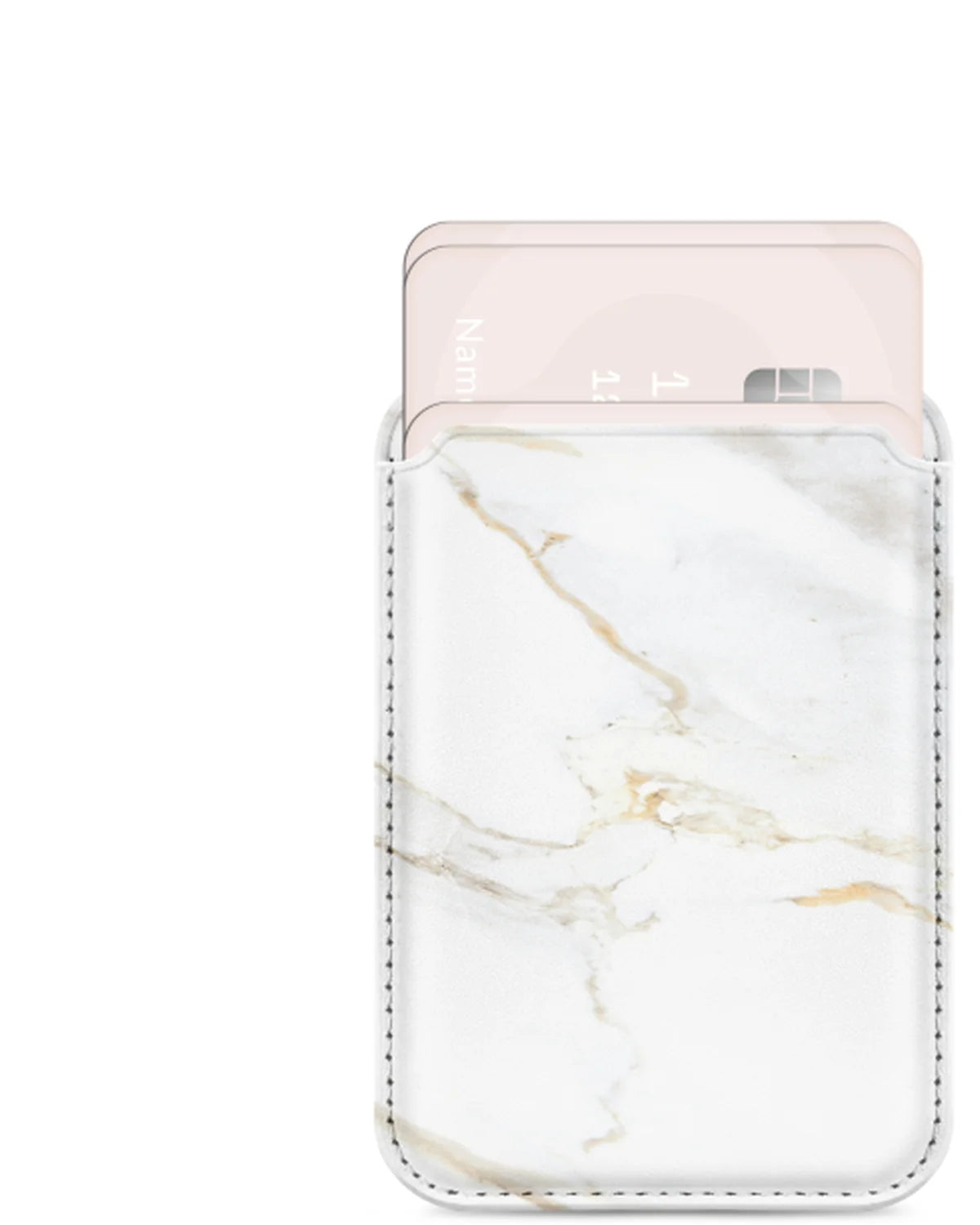 MIO White Marble MagSafe-compatibele kaarthouder