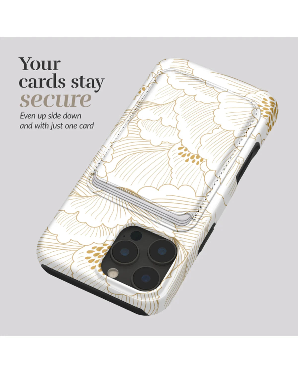 MIO White Roses MagSafe-compatibele kaarthouder