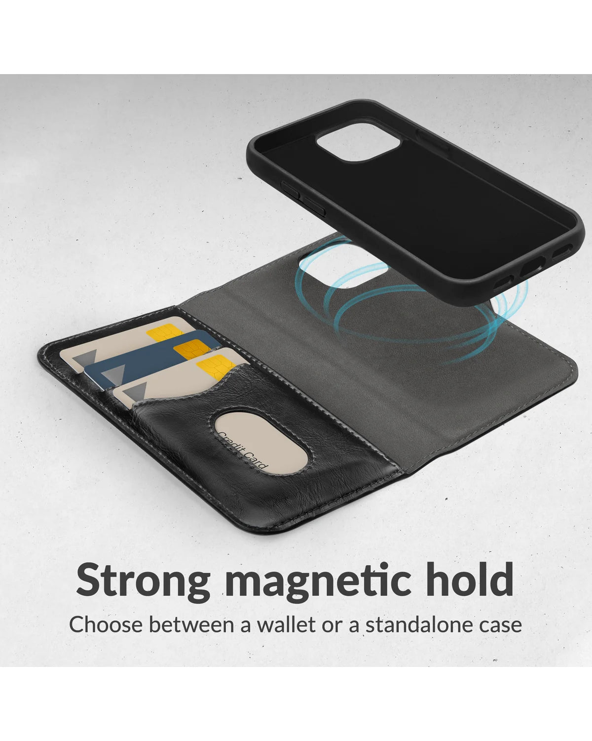 Mobilize 2-in-1 MagSafe Compatibel Gelly Wallet Hoesje (Case) – Apple iPhone 17 Pro Max – Zwart