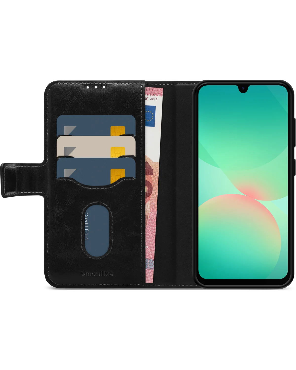 Mobilize 2-in-1 MagSafe Compatibel Gelly Wallet Hoesje – Samsung Galaxy A26 5G – Zwart