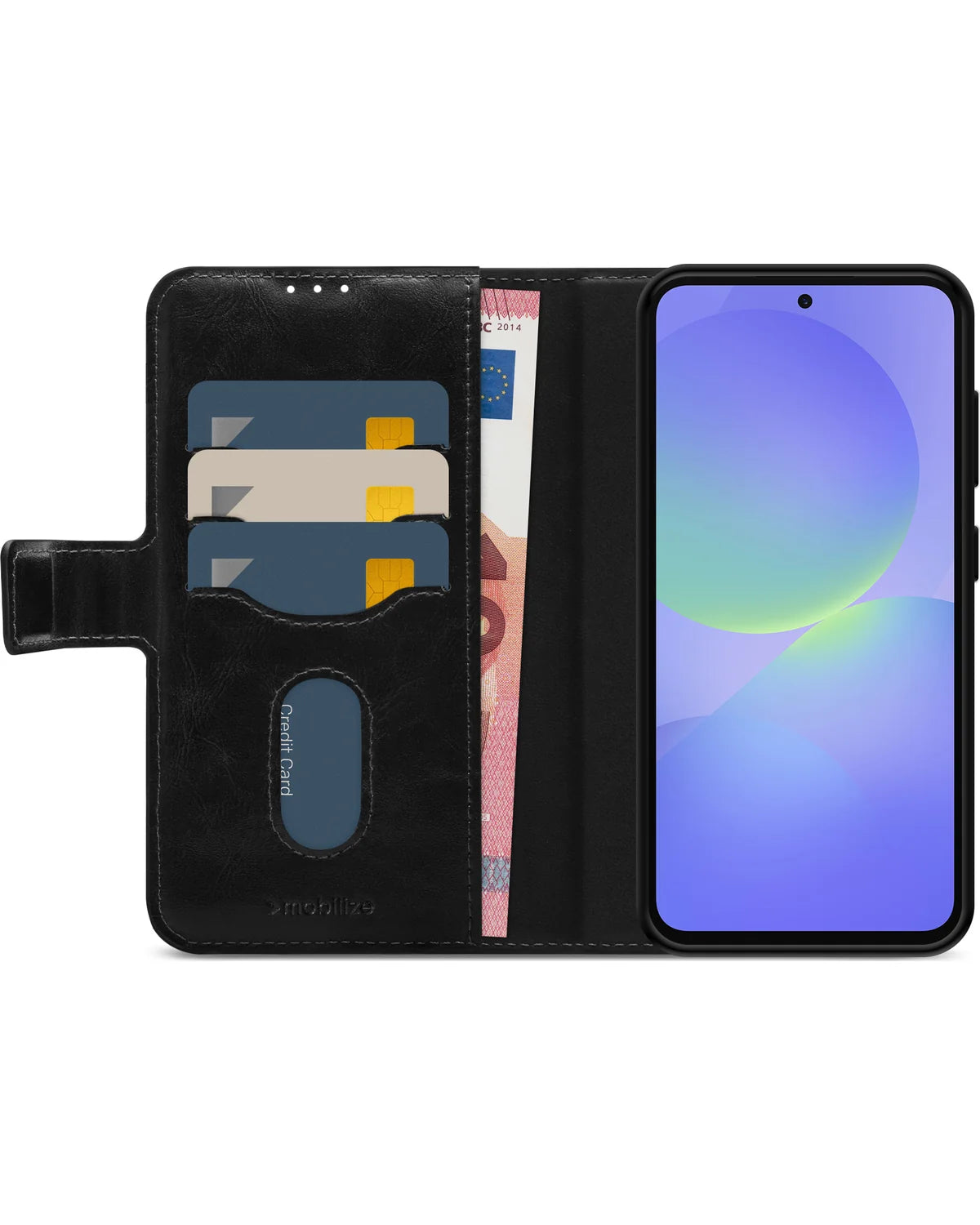 Mobilize 2-in-1 MagSafe Compatibel Gelly Wallet Hoesje – Samsung Galaxy A36 5G & Galaxy A56 5G – Zwart
