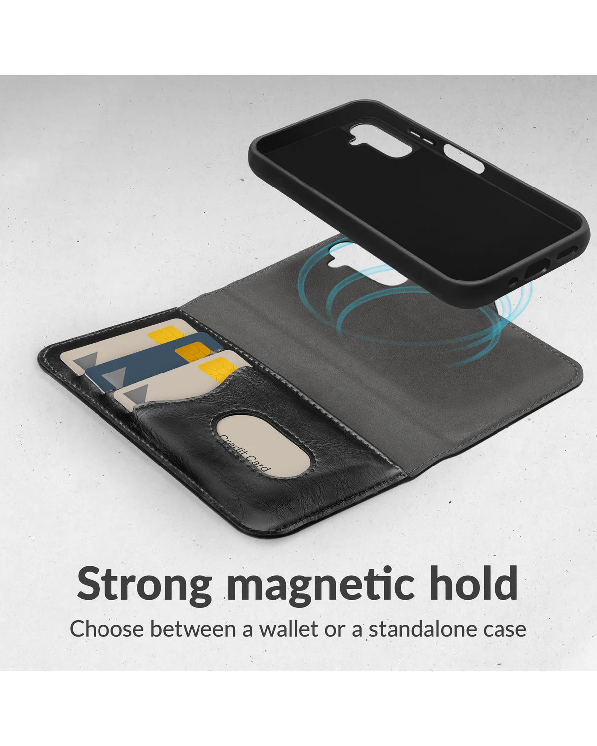 Mobilize 2-in-1 MagSafe Compatibel Gelly Wallet Hoesje – Samsung Galaxy S25 Edge 5G – Zwart