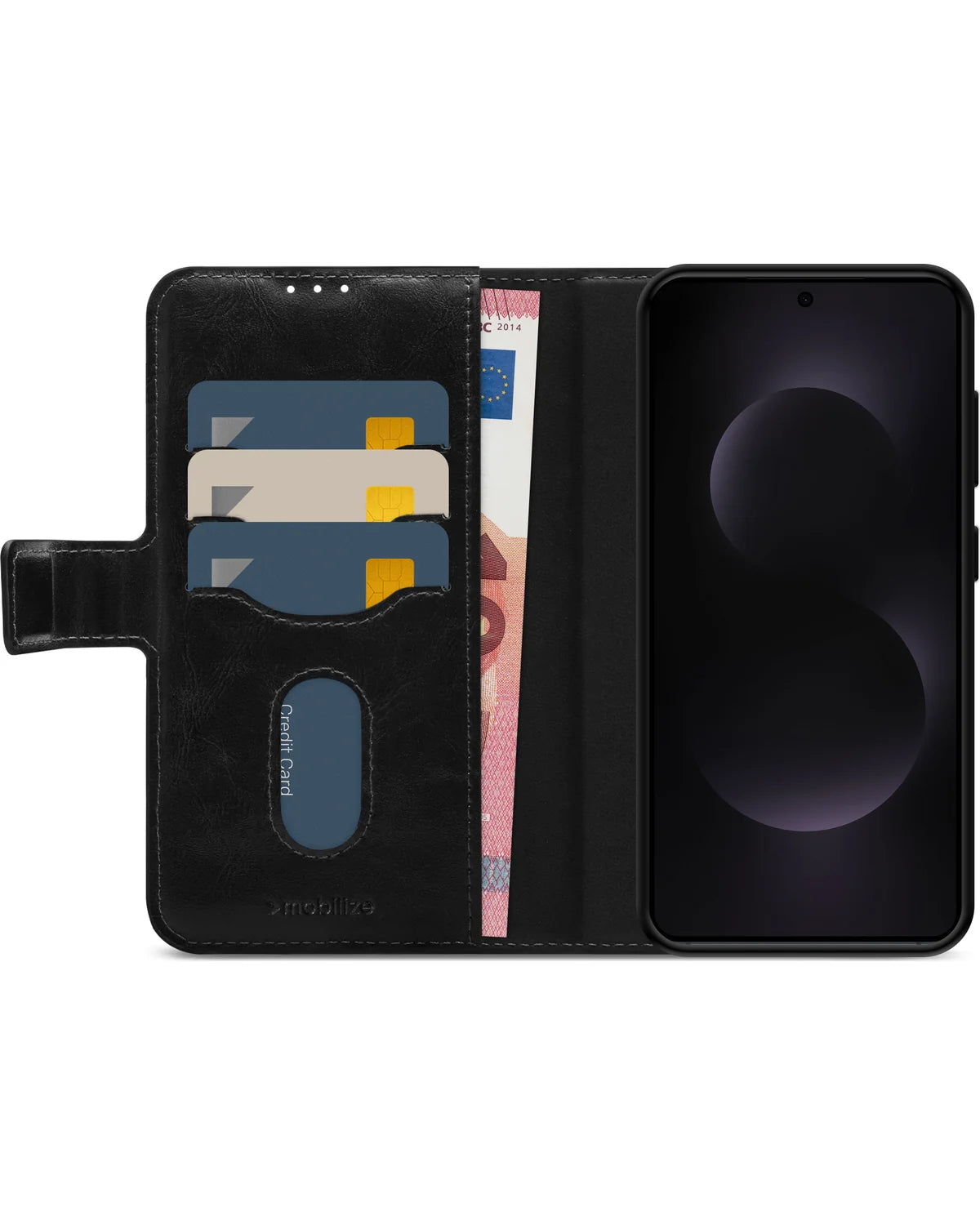 Mobilize 2-in-1 MagSafe Compatibel Gelly Wallet Hoesje – Samsung Galaxy S25 Edge 5G – Zwart