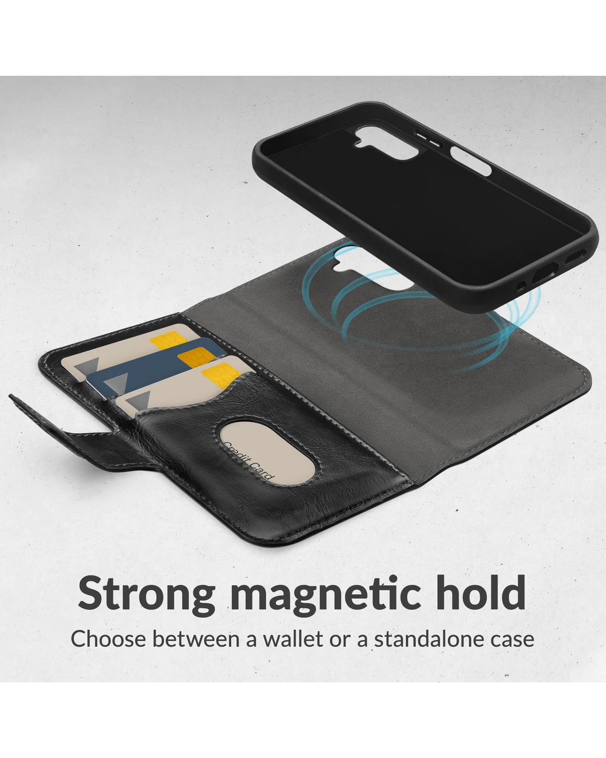 Mobilize 2-in-1 MagSafe Compatibel Gelly Wallet Hoesje – Samsung Galaxy S25 Fe – Zwart