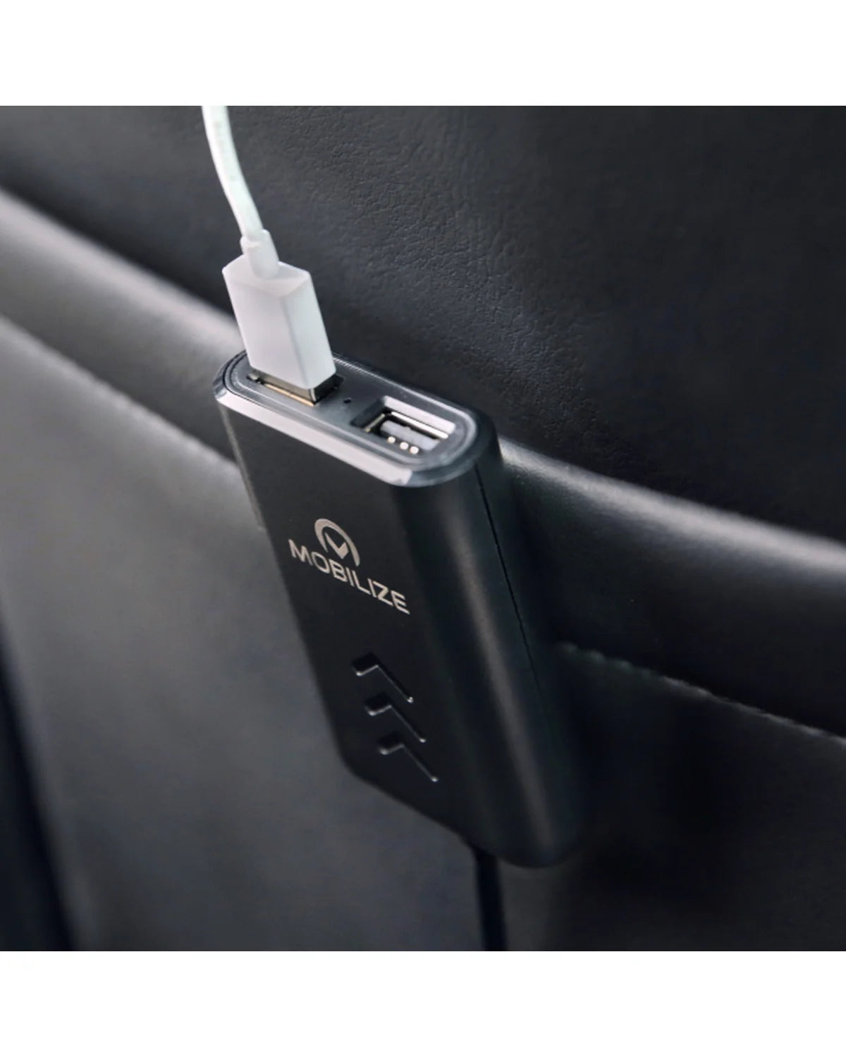 Mobilize Autolader 3x USB – Voor & Achterzitplaatsen – 42W – Zwart