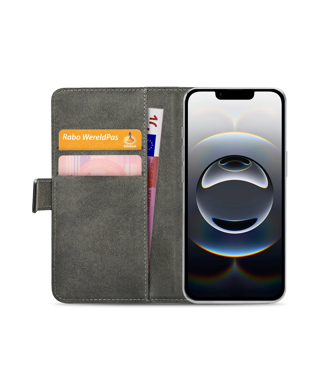 Mobilize Classic Gelly Wallet Book Case Telefoonhoesje Apple iPhone 16e Zwart