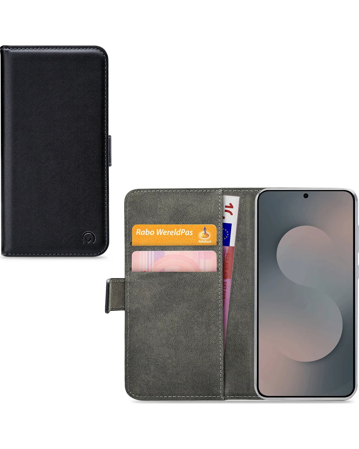 Mobilize Classic Gelly Wallet Hoesje – Samsung Galaxy S25 Fe – Zwart