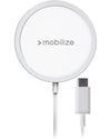 Mobilize Draadloze MagSafe Lader 15W – Aluminium – Wit